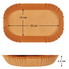 Papier do Air Fryera 22x14 cm (300 szt.) – Nieprzywierające Wkłady Pergaminowe