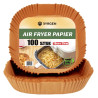 Papier do Air Fryera 20x20 cm (100 szt.) – Nieprzywierające Wkłady Pergaminowe