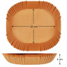 Papier do Air Fryera 20x20 cm (100 szt.) – Nieprzywierające Wkłady Pergaminowe