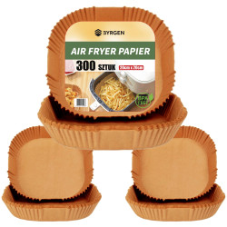 Papier do Air Fryera 20x20 cm (300 szt.) – Nieprzywierające Wkłady Pergaminowe
