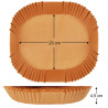 Papier do Air Fryera 23x23 cm (100 szt.) – Nieprzywierające Wkłady Pergaminowe