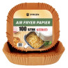 Papier do Air Fryera 23x23 cm (100 szt.) – Nieprzywierające Wkłady Pergaminowe